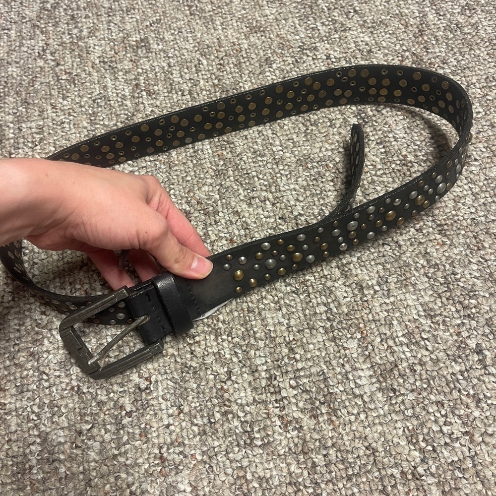 We the Free Black Studded Belt